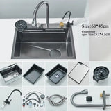 Waterfall Kitchen Sink & Faucet Set — view 13
