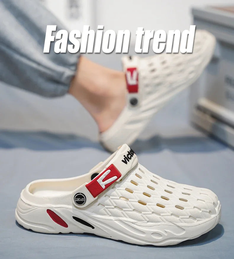 Flat Sandals Men Shoes 2025 Slippers Men Garden Platform Sandals Man Summer Sandals Male Sneakers Outdoor Flip Flops Home Clogs