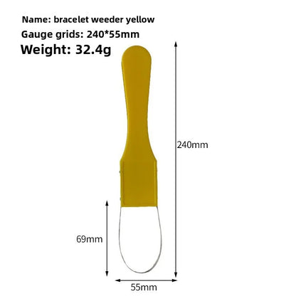 1PCS Hand Loop Weeder Stainless Steel Garden Weeder Puller Easy Effort Saving Weed Removal Non Slip Grip Lawn Yard Weeding Tool