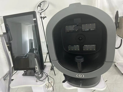 21.5 Inch X5 Facial Skin Analyzer, 3D AI Hair Scanner, 8 Spectrum Light, Beauty Analysis Machine for Salon Care