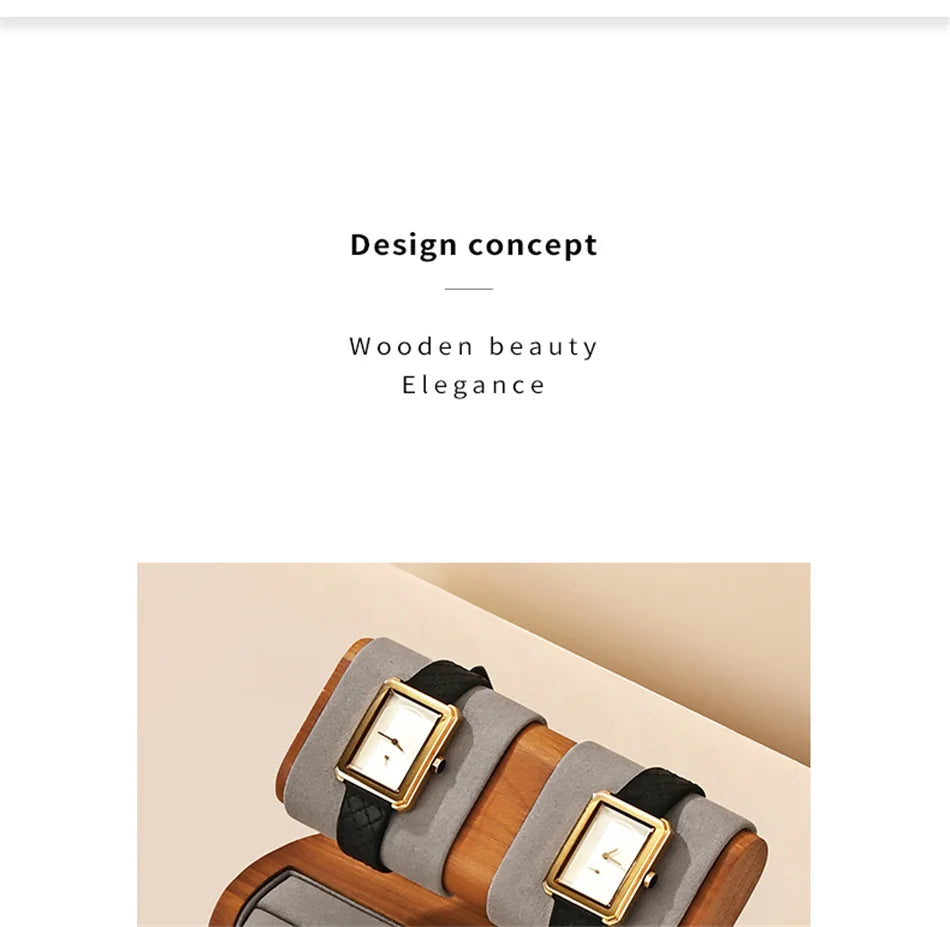 MISHITU T-shaped Watch Stand Wooden Jewelry Watch Display Stand Watch Storage Holder Bracelet Jewelry Display Watch Storage Rack