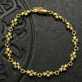 Cross-Flower Link Bracelet — view 11