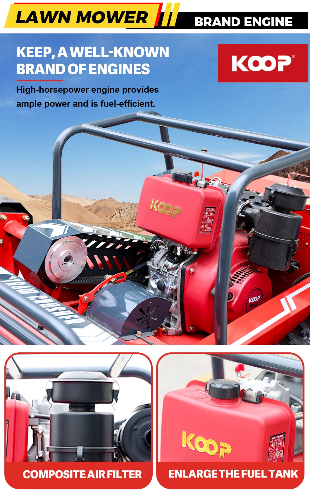 Grassland Green Trimming Lawn Mower CE EPA Mower Remote Customized Tracked Mulcher Multifunction Made in China