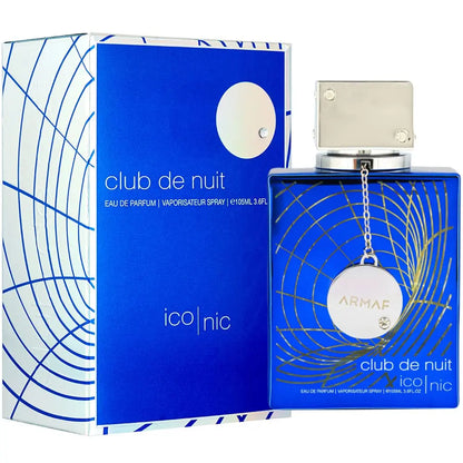 Club De Nuit Blue Iconic for Men Eau De Parfum Spray, 3.6 Ounce