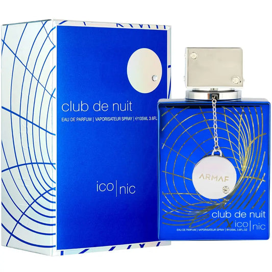 Club De Nuit Blue Iconic for Men Eau De Parfum Spray, 3.6 Ounce
