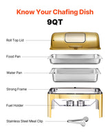 Roll-Top Chafing Dish Buffet Server — view 6