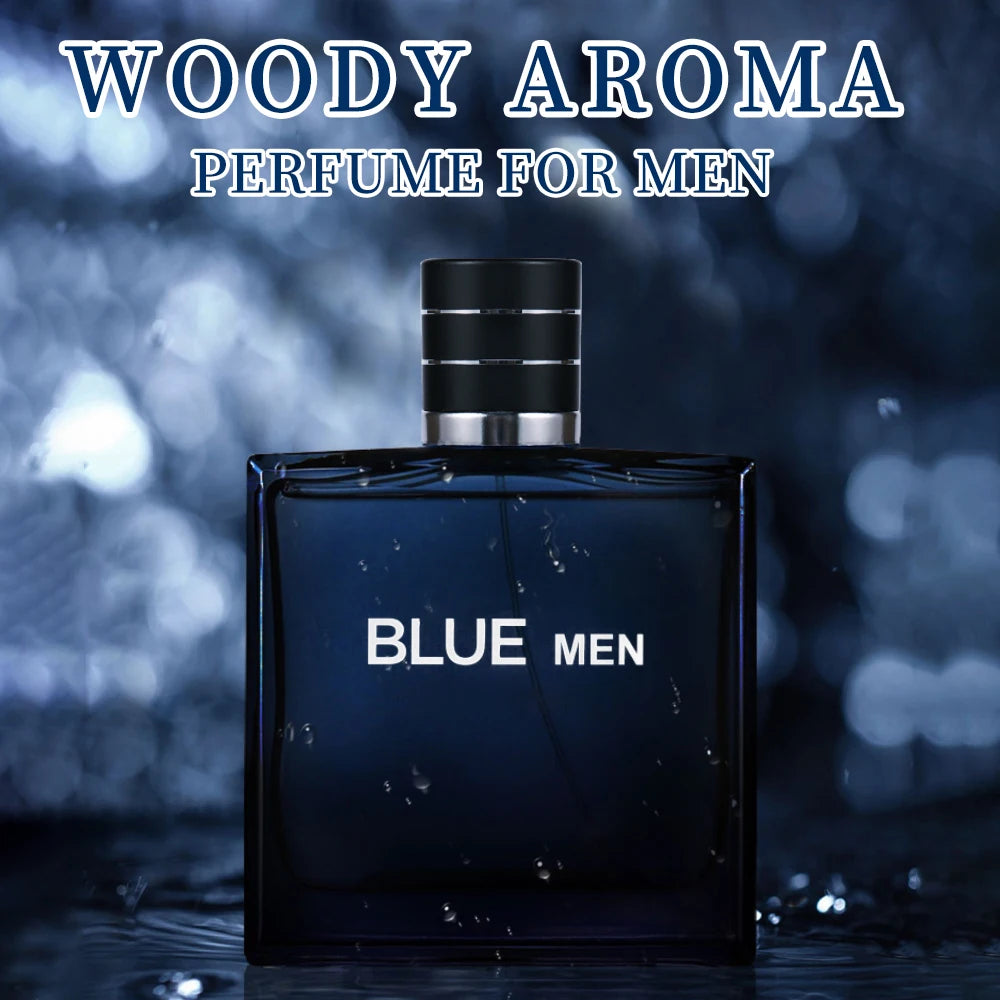 3.4 oz men's eau de toilette spray, durable perfume, lemon mint pink pepper flavor, very suitable for dating, daily life, partie