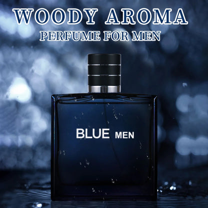 3.4 oz men's eau de toilette spray, durable perfume, lemon mint pink pepper flavor, very suitable for dating, daily life, partie