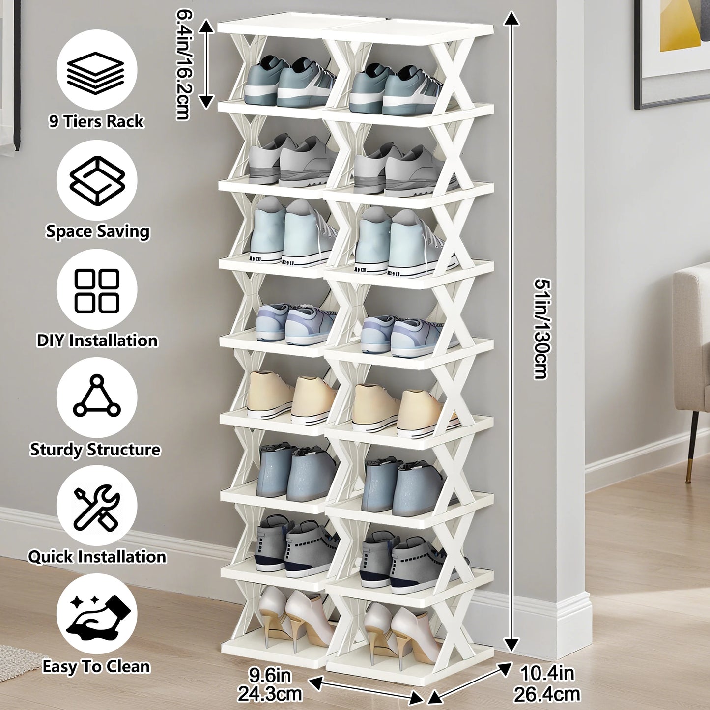Shoe Rack Storage Organizer Detachable Shoe Racks Saves Family Household Rack Multi Layer Simple Shoes Shelf Color Cabinet