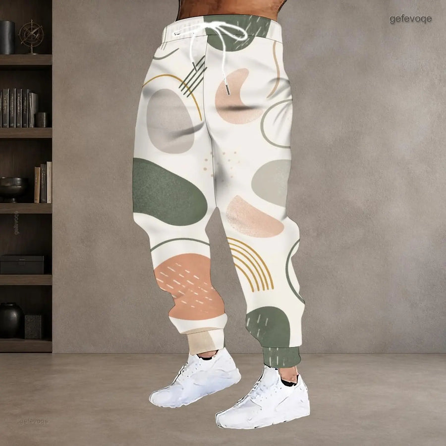 Men's Printed Drawstring Joggers — product image