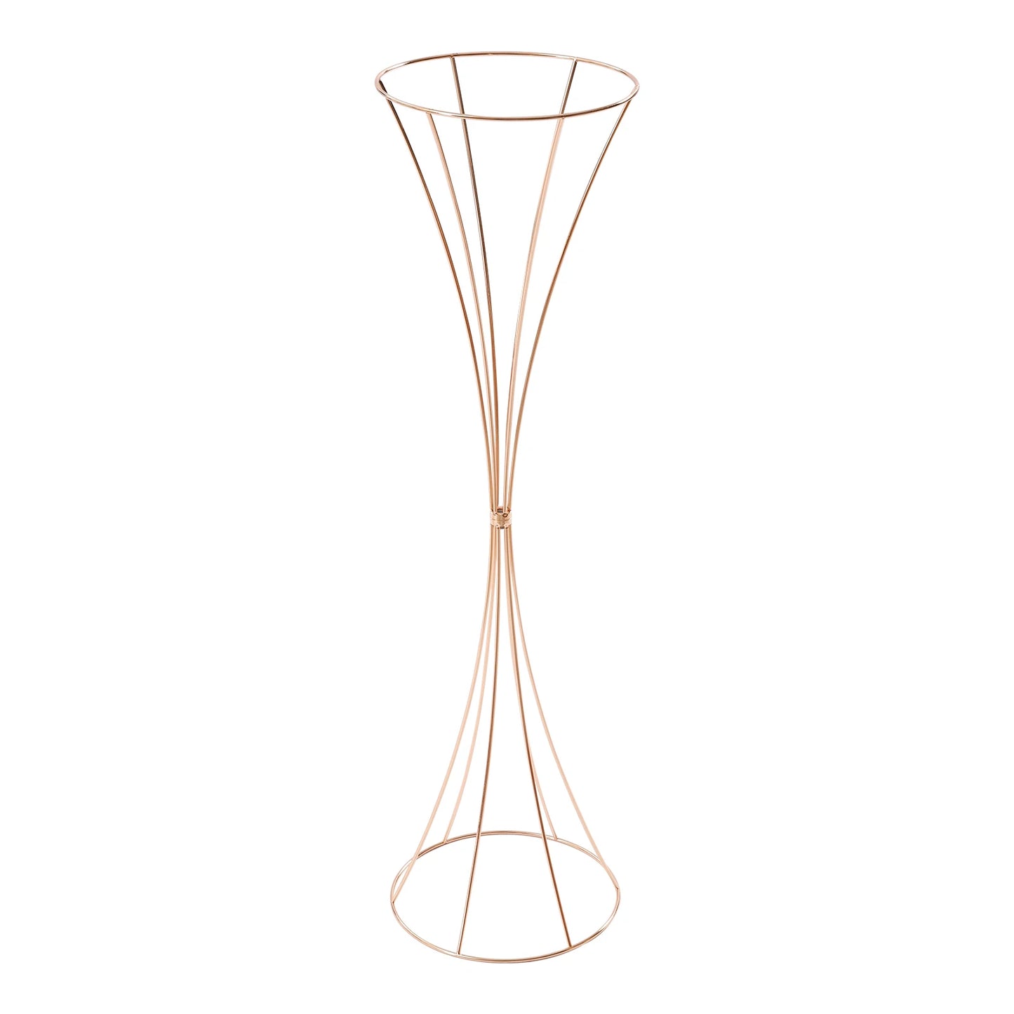 10pcs Golden Vase 80cm for Table Wedding, 31.5inch Metal Wedding Centerpieces Vase, Flower Road Lead Stand Stackable