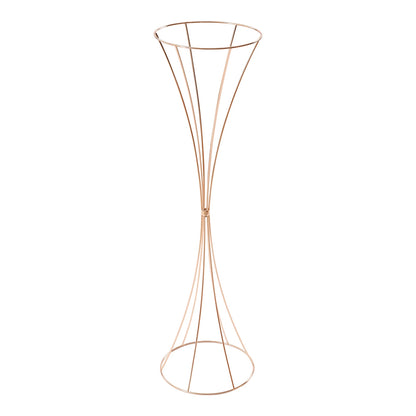 10pcs Golden Vase 80cm for Table Wedding, 31.5inch Metal Wedding Centerpieces Vase, Flower Road Lead Stand Stackable