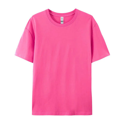 100% Cotton Solid T-shirts Women Sporty Short Sleeve Tees Fashion Casual White Black Clothing Loose O-Neck Female Summer Tops