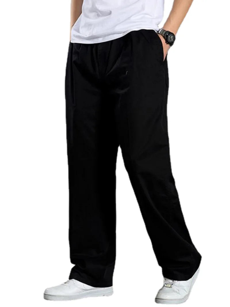 Men's Elastic-Waist Straight-Leg Pants — view 3