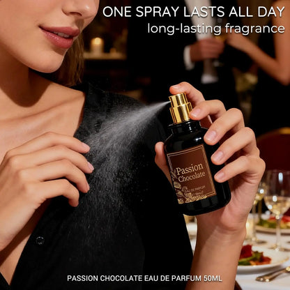 Passion Chocolate Perfume for Women - 1.7 fl oz / 50ml Long Lasting Eau de Parfum with Pistachio, Coffee & Cocoa - Arabian Gourmand Niche EDP Spray, Romantic Birthday Gift for Her