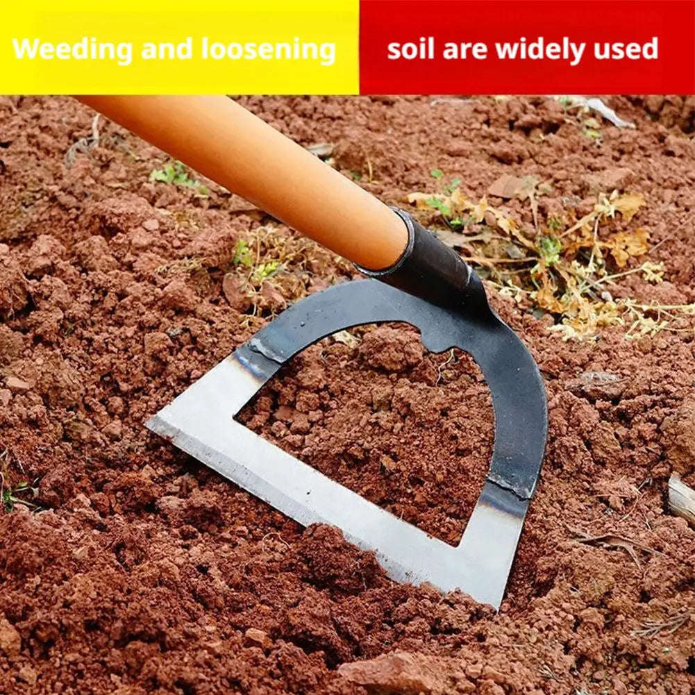 Hollow Hoe Weeding Rake Steel weeding hoe Labor-saving Weeding Loosening Soil Artifact Harrow HandheldHoe Farm Tool Gardening