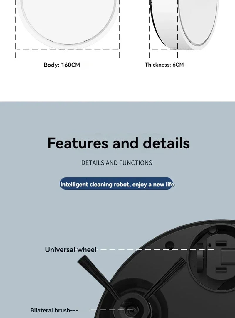 Xiaomi Model Sweeping Robot Automatic Home Mini Cleaning Machine USB Charging Smart Sweep Mop 5-In-1 Vacuum Cleaner New 2026