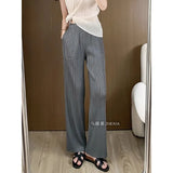 High-Waisted Pleated Wide-Leg Pants