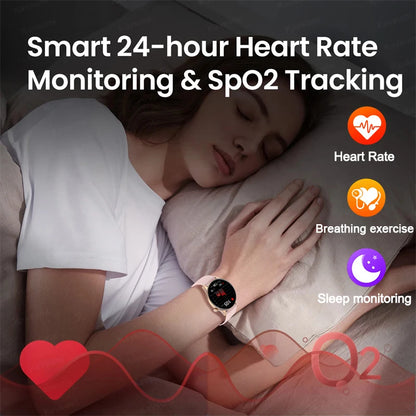Smartwatch for Women AMOLED Screen Always Display Time NFC IP68 Waterproof Sports Call Women Smart Watch For Women Custom dial