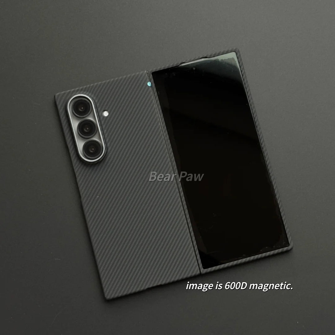 Magnetic for MagSafe Case for Samsung Galaxy Z Fold 7 W26 Aramid Carbon Fiber Cover Ultra-Thin Lightweight Armor for W26 Cover