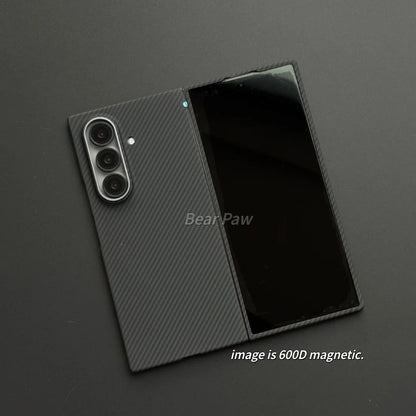 Magnetic for MagSafe Case for Samsung Galaxy Z Fold 7 W26 Aramid Carbon Fiber Cover Ultra-Thin Lightweight Armor for W26 Cover