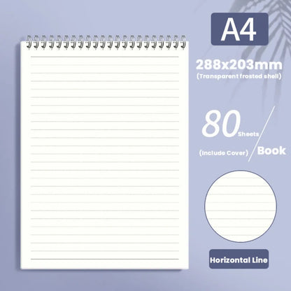 New Multifunctional A5/B5/A4 Coil Notebook 80Sheets Grids/Blank/Horizontal Line Notepad Flip Up Spiral Notebook Students Gift
