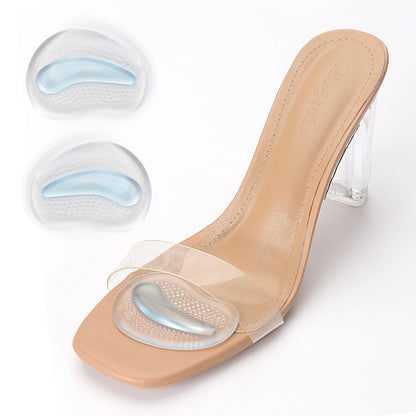 Thickened Half A yard Pad High Heels Insole Forefoot Pad Silicone Forefoot Pad Ladies Sandal Anti-skid Pad Anti-pain