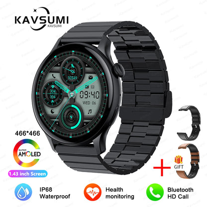 2026 NFC Smart Watch Amoled HD GPS Track Sports Heart Rate Bluetooth Call Waterproof Ladies Women Smartwatch For Women's Gift