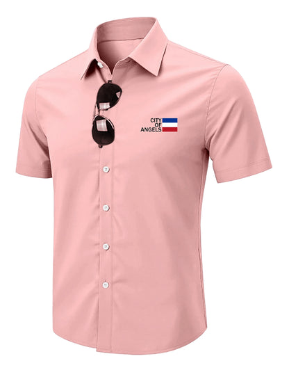 Europe and the United States men's summer casual loose cardigan men's short-sleeved shirt trend Men T-Shirt casual shirt