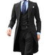 Men's Olive Green Three-Piece Suit — view 9