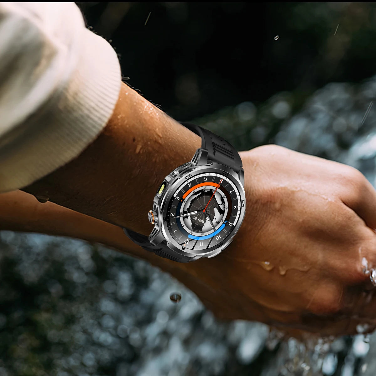 2026 New  Outdoor Smart Watch 1.85inch AMOLED 1000mAh Large Battery 5ATM Waterproof Voice Call Sports Men Fitness Bracelet