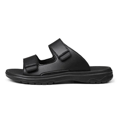 Men Slippers Shoes Solid Color Slip On Casual Beach Slides Mens Thick Sole Anti Slip Shoes for Men 2024 Summer Fashion Sandals
