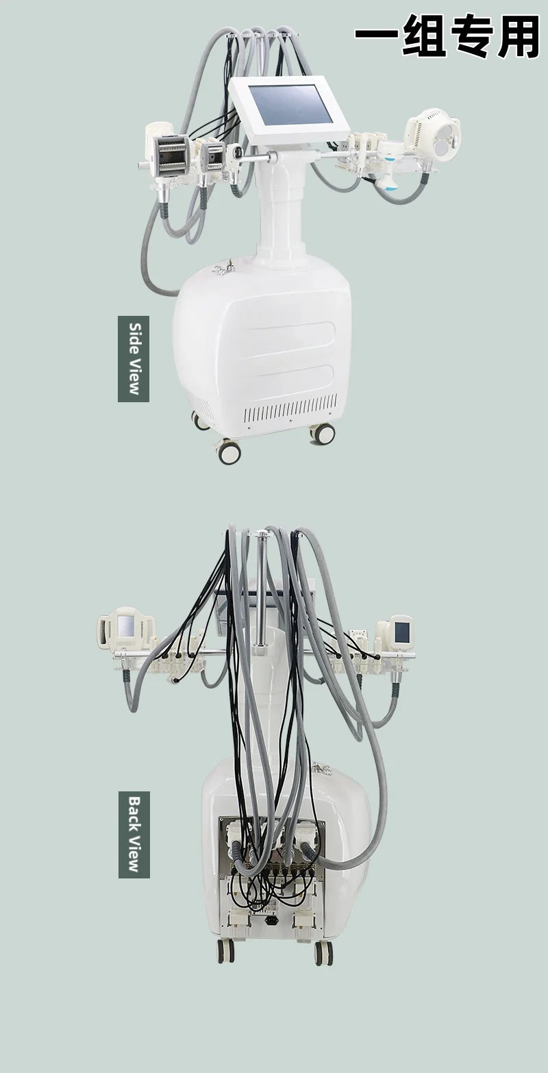 V10 Velashape Six-Handle Body Shaping Machine 40K Radio Frequency Fat Reduction, Body Sculpting and Skin Tightening Device