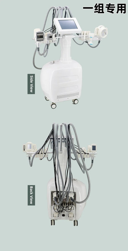 V10 Velashape Six-Handle Body Shaping Machine 40K Radio Frequency Fat Reduction, Body Sculpting and Skin Tightening Device