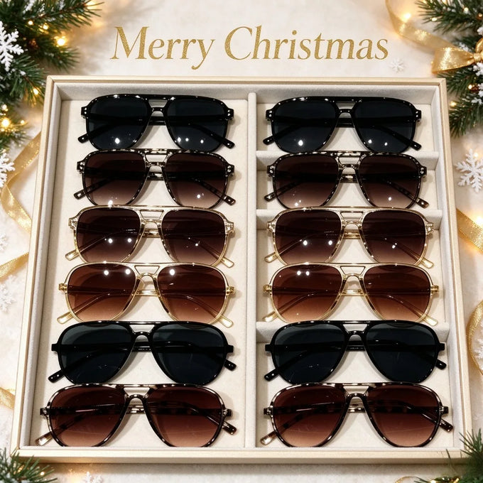 Double-Bridge Fashion Sunglasses Set — view 1