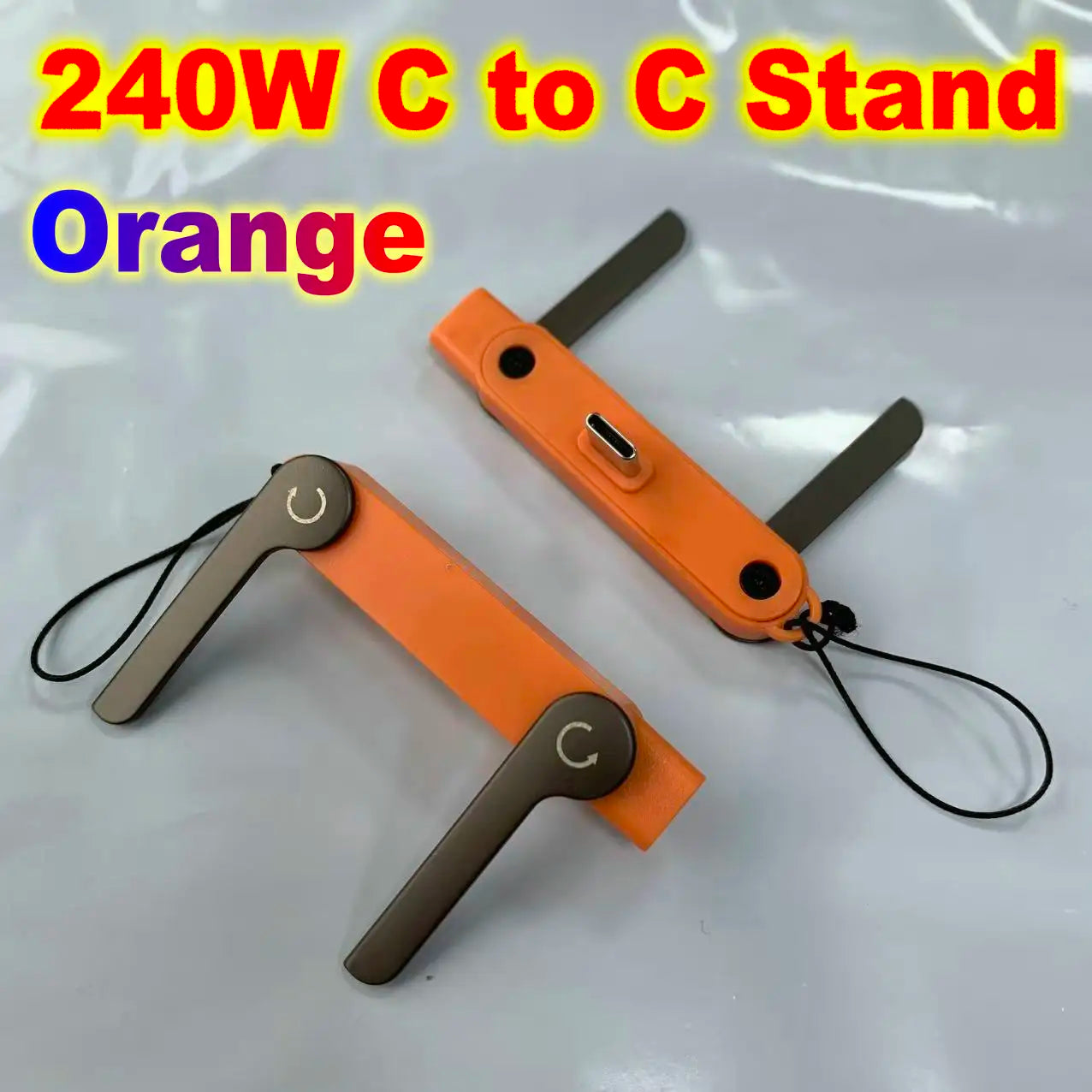 Foldable Charge Cable Usb C Charging Mobile Cable C Flat Charger for iPhone Kickcable Phone Kick Stand Ultra Fast Type C Wire 2M