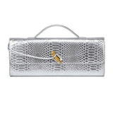 Croc-Embossed Top-Handle Crossbody Bag — view 5