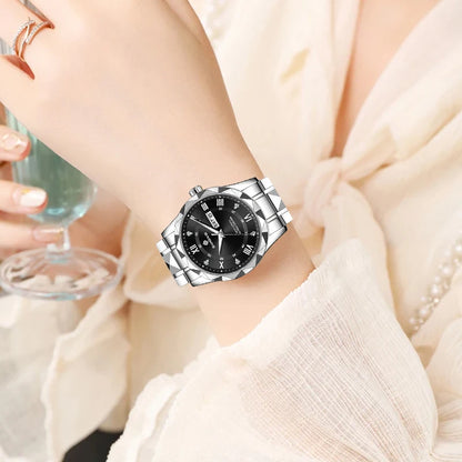 BANGWEI Woman Watch Luxury Elagant Classic Fashion ClockBusiness Casual Date Stainless Waterproof Luminous Quartz Ladies Watches