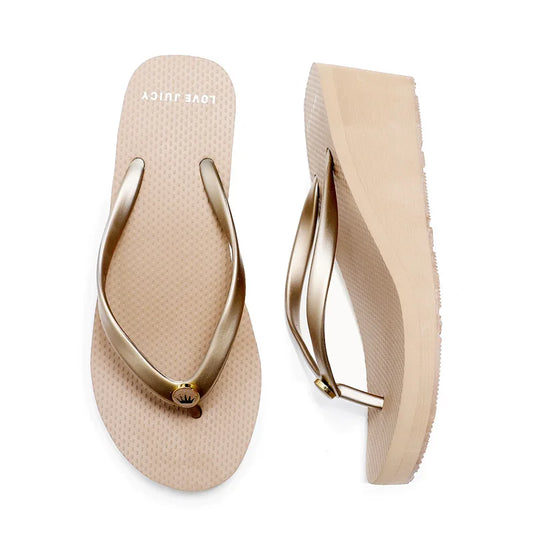 33-43 Summer New 2025 Women Slope Heel Flip Flops For women Tall 6cm Anti Slip Thick Bottom Height Increasing Beach Sandals Sxey