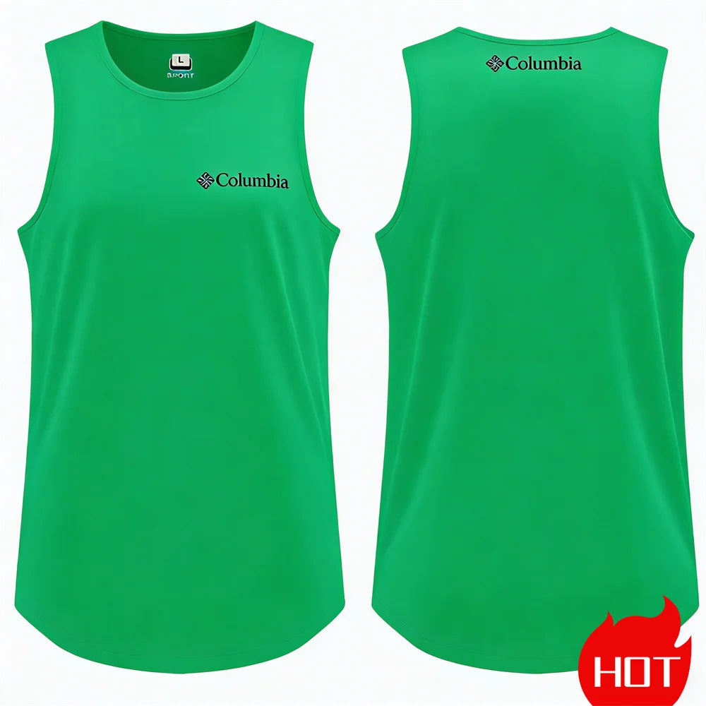 Outdoor sports round neck basketbal jerseys Breathable running vests Summer men's t-shirts and tank tops quick-dry mesh tops man