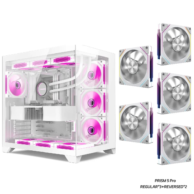 Power train Dreamland PRO PC gaming case ATX MATX ITX motherboard 360water-cooled Sea view room Double-sided glass computer case