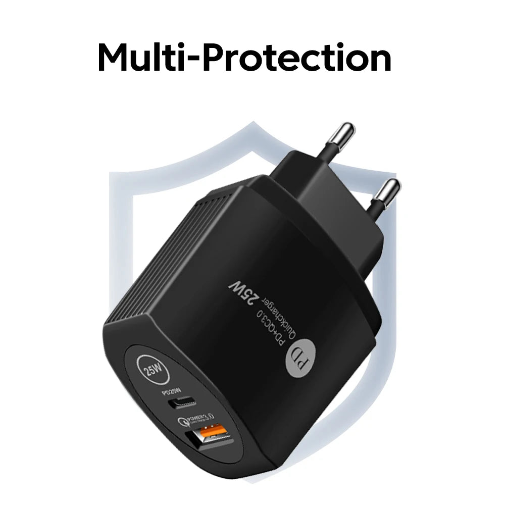 Olaf PD 25W USB C Charger Phone Charger Fast Charging Type C Charger Quick charge 3.0 Adapter For iPhone Xiaomi Huawei Samsung
