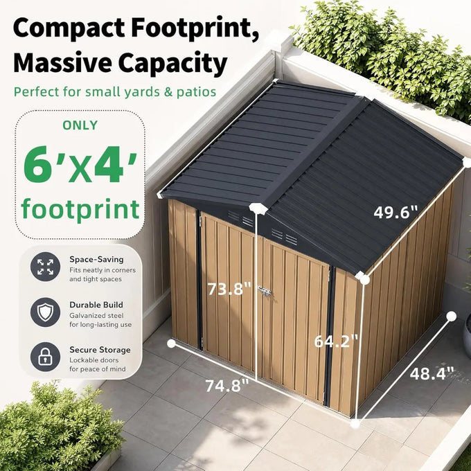 Metal Garden Storage Shed — product image