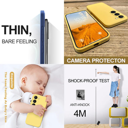 S26 S25 Ultra Case Square Liquid Silicone Phone Case For Samsung Galaxy S26 S25 S24 S23 S22 Ultra Plus S26Ultra Cases Soft Cover