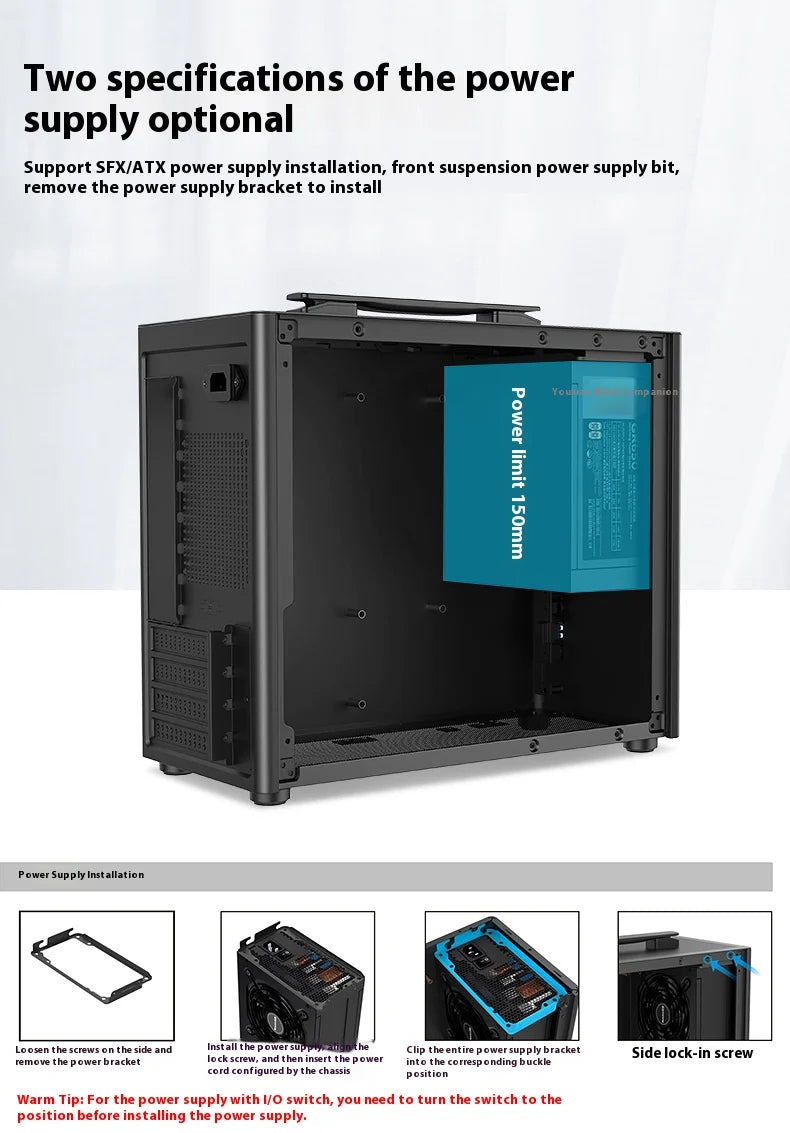 Question M5 PC case M-ATX Portable Computer Case ITX Motherboard ATX/SFX Power Supply Support U3 Desktop MINI Small Chassis