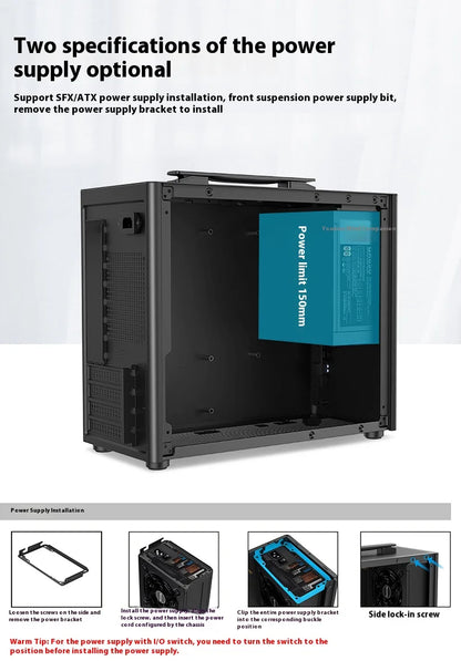 Question M5 PC case M-ATX Portable Computer Case ITX Motherboard ATX/SFX Power Supply Support U3 Desktop MINI Small Chassis