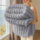 ROSEKIND Striped Fleece Blanket — view 6