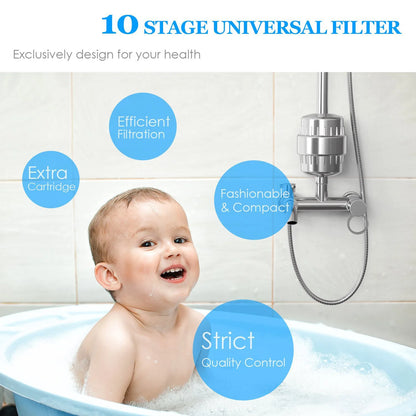 25-level new upgraded turbine filter multi-level bath water purifier household small water purifier bath filter