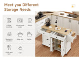 Rolling Kitchen Island with Drop Leaf — view 3