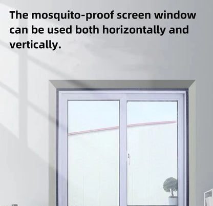 Summer mosquito proof door and window screens, available in various sizes (white)